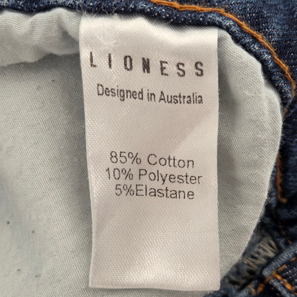 Lioness Carpenter Jeans Womens XS Blue Double Knee Wide Leg Streetwear - Picture 9 of 10